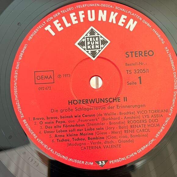 Hörerwünsche 2 Die Große Schlagerrevue Der Erinnerungen 2xLP 1973 Telefunken - Picture 4 of 12